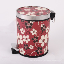 Chinese Classical Design Plum Blossom Pattern Trash Can (A12-1901G)